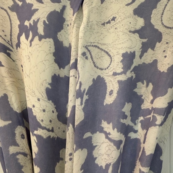 Paisley Purple Dress with Wrap Tie - Picture 4 of 5